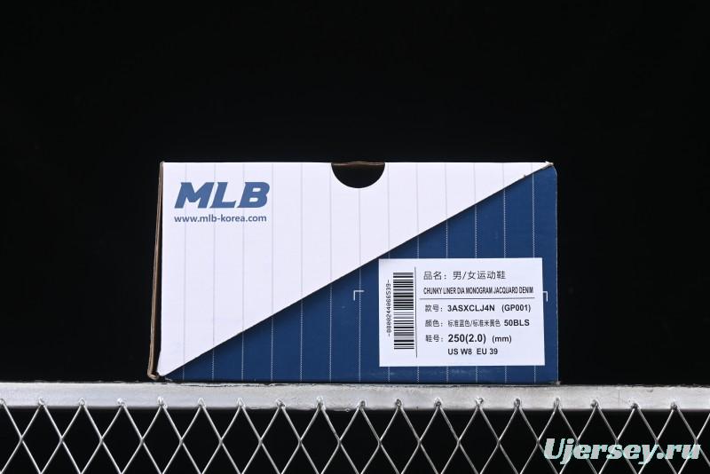 New York Yankees MLB Chunky Liner Dia Monogram Thick Sole Casual Running Shoes - 3ASXCLJ4N50BLS