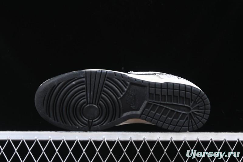 Nike SB Dunk Low Supreme Collaboration Anniversary Custom Low-Top Casual Sneakers - YX5066-220