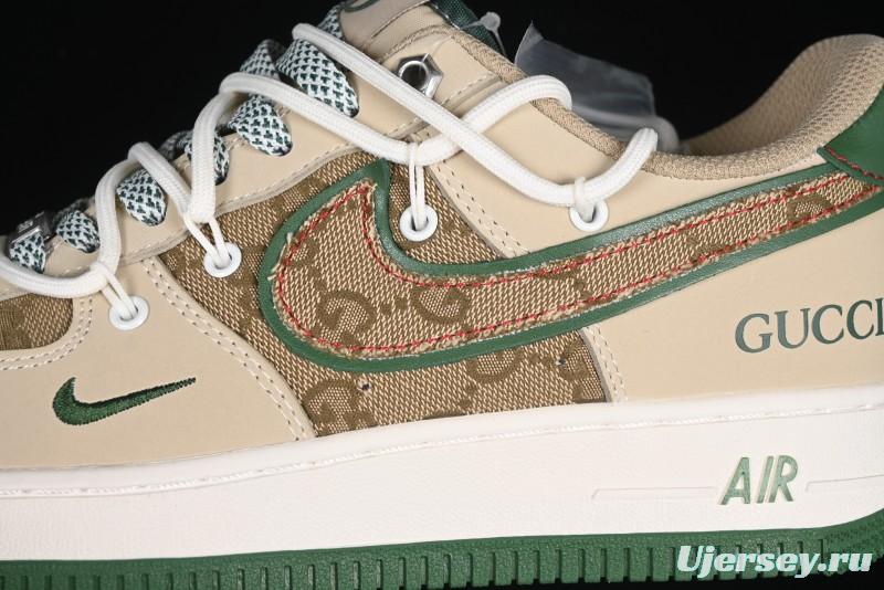 Nike Air Force 1 '07 Low Gucci Collaboration Lace-Up Low-Top Casual Sneakers - SJ1198-102