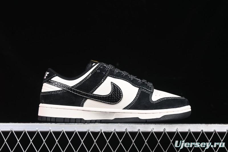 Nike SB Dunk Low The North Face Year of the Snake Black White Black Swoosh Anniversary Custom Low-Top Casual Sneakers - FC1688-210