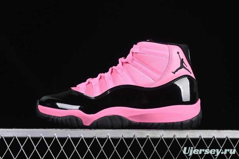 Nike Air Jordan 11 Retro High Top Basketball Shoes in Black Pink - CT8012-500