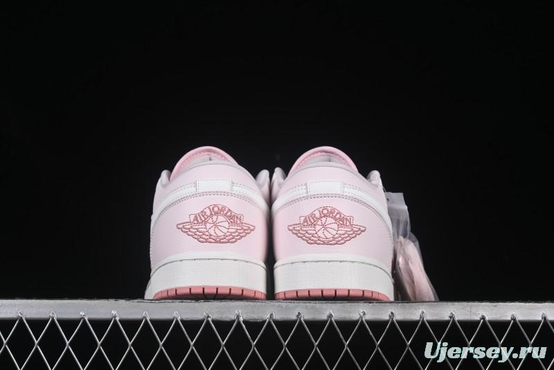 Nike Air Jordan 1 Low AJ1 Retro Casual Sneakers in Youthful Pink - IH0823-611