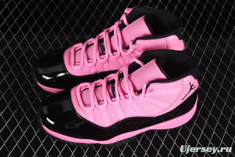 Nike Air Jordan 11 Retro High Top Basketball Shoes in Black Pink - CT8012-500