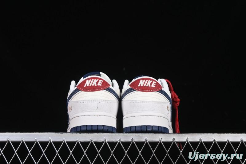 Nike SB Dunk Low Year of the Snake Limited Edition Blue Snake Swoosh Anniversary Custom Low-Top Casual Sneakers - XX3168-112