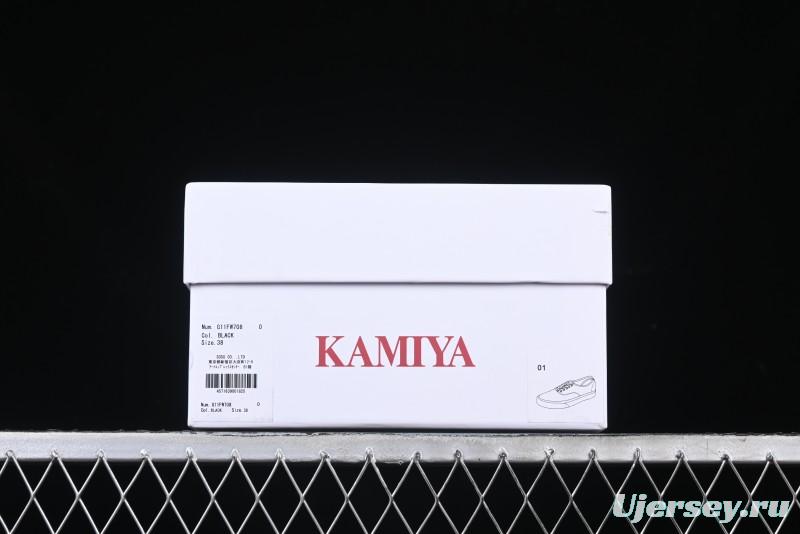 Kamiya Vulcanize Sneaker 23AW High-End Line Mihara Yasuhiro Dissolve Black White Suede Casual Low-Top Canvas Shoes - M.C3
