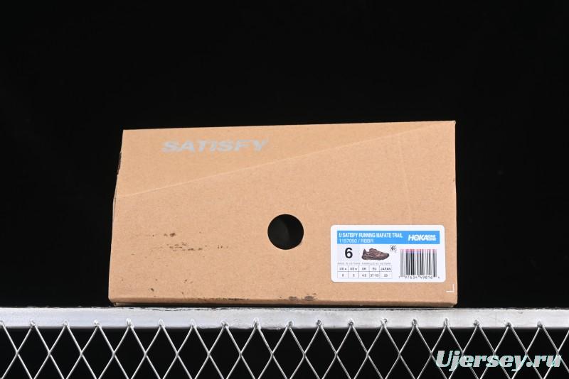 HOKA ONE ONE Satisfy Running Mafate Trail Low-Cut Cushioned Outdoor Hiking Shoes - 1157050 RBBR