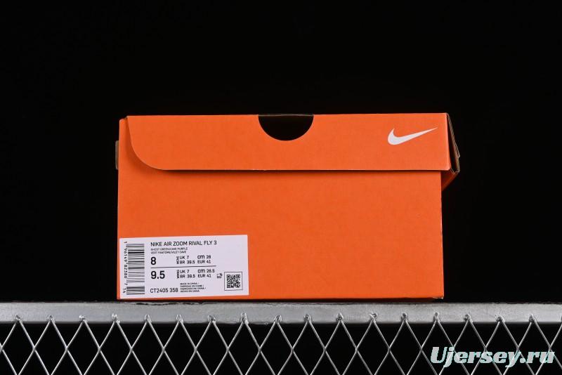 Nike Zoom Rival Fly 3 Lightweight Fabric Comfortable Cushioned Slip-Resistant Low-Top Casual Running Shoes - CT2405-358