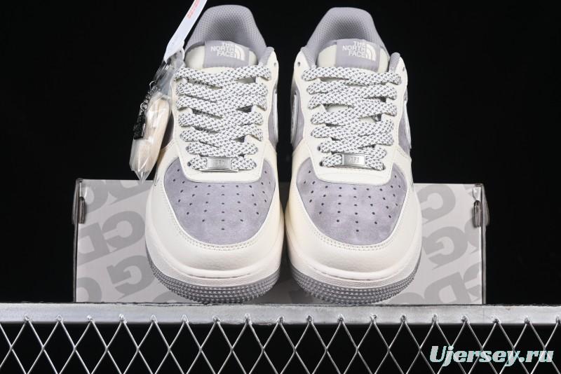 Nike Air Force 1 '07 Low The North Face x CDG Light Bone Swoosh Casual Sneakers - BB7518-014