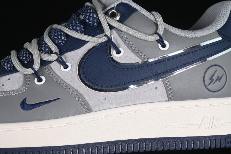 Nike Air Force 1 '07 Low Lightning Collaboration Cement Grey Drawstring Casual Sneakers - SJ1198-111