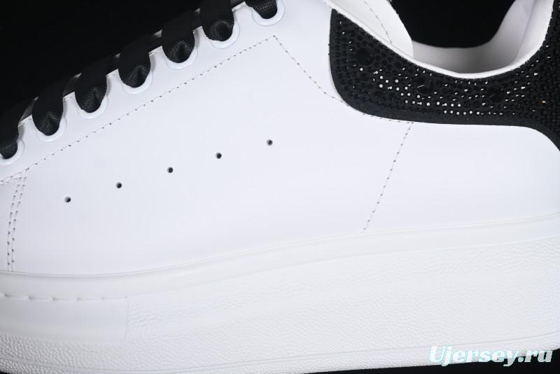 Alexander McQueen Oversized Sneakers with Black Suede Heel Detail - D.E5