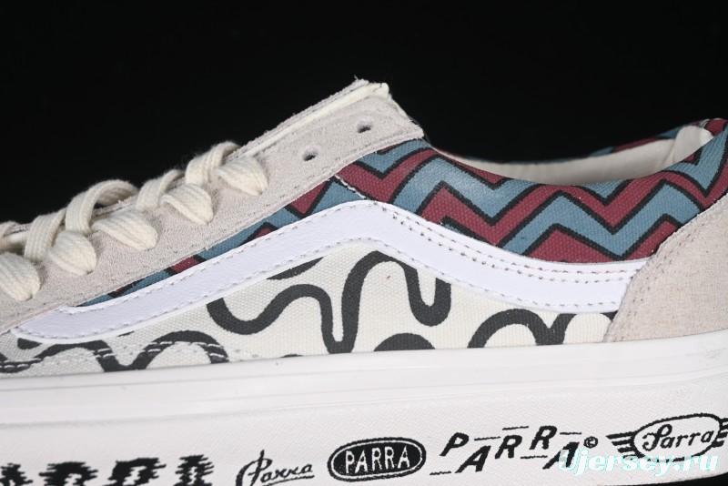 Vans Parra x Otw By Vans Low-Top Casual Skate Shoes with Surrealist Pop Art Design - VN0A3WKT4QA