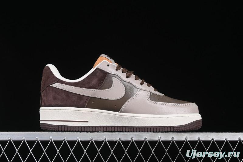 Nike Air Force 1 '07 Low BAPE Collaboration Grey Green Brown Low-Top Casual Sneakers - KK1988-039
