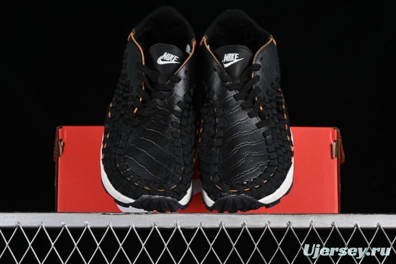 Nike Air Footscape Woven Asymmetrical Woven Slip-Resistant Low-Top Lifestyle Sneakers - FQ8129-010