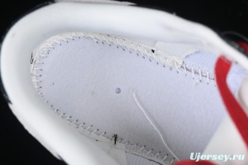 Nike SB Dunk Low Supreme Collaboration - Black Leather Texture Anniversary High-End Custom Low-Top Casual Skate Shoes - XS1086-020