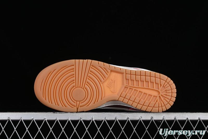 Nike Dunk Low SB Casual Sneakers in Strawberry Bear Colorway - DD1503-603