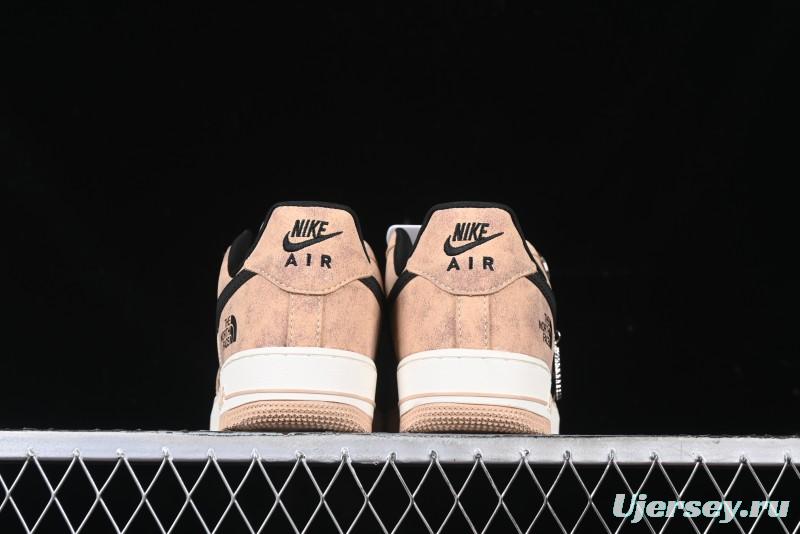 Nike Air Force 1'07 Low The North Face Collaboration - Mesh Brown Low-Top Casual Sneakers - KK1988-031