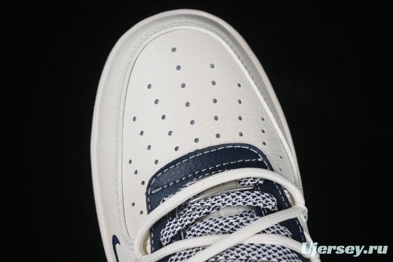 Nike Air Force 1 '07 Low The North Face Collaboration Beige Blue Patchwork Drawstring Casual Shoes - SJ1198-107