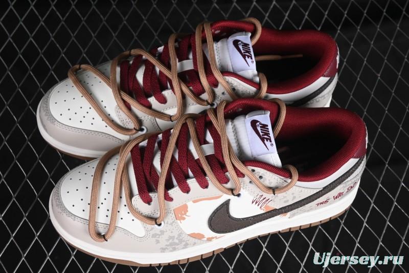 Nike Dunk Low Retro Vintage Distressed Graffiti Deconstructed Casual Sneakers - FB7160-161