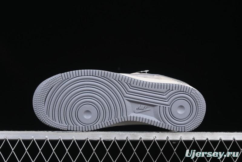 Nike Air Force 1 '07 Low The North Face Collaboration Patchwork Pigskin Red Tail Casual Sneakers - XZ6188-649