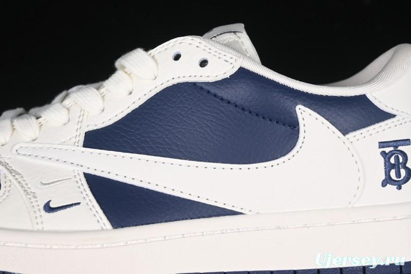 Nike Travis Scott x Fragment Design x Air Jordan 1 Low OG SP AJ1 Burberry Collaboration - BB6588-312