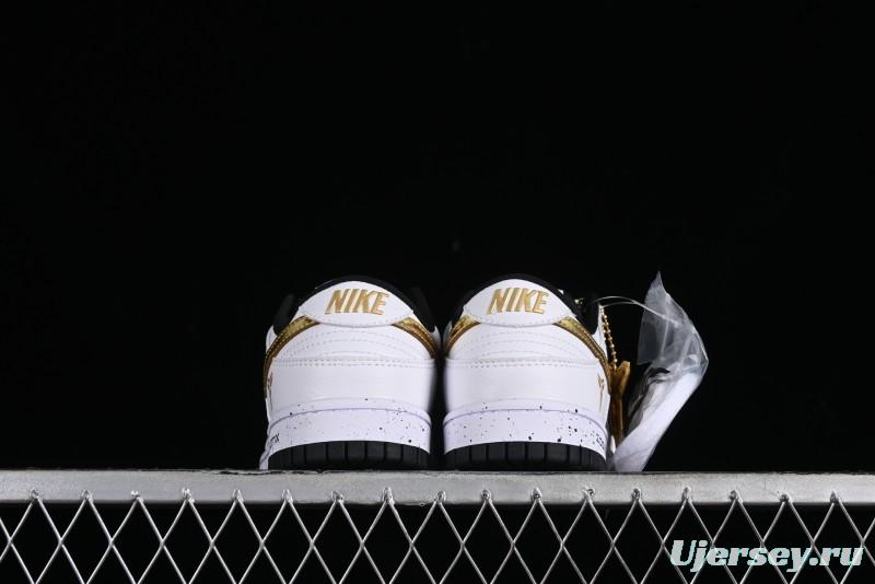 Nike SB Dunk Low Kobe Series - White Gold Anniversary High-End Custom Low-Top Casual Sneakers - FC1688-193