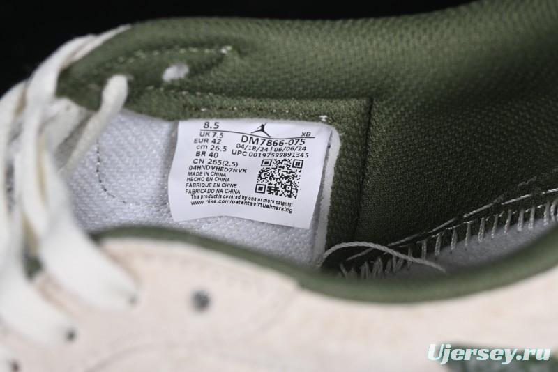 Nike Travis Scott x Fragment Design x Air Jordan 1 Low OG SP AJ1 Snake Year Limited Edition Low-Top Casual Sneakers - DM7866-075