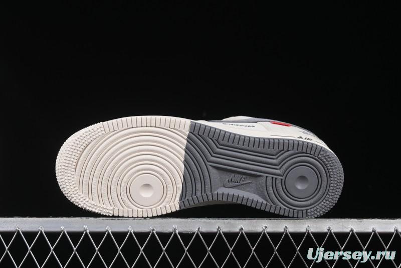 Nike Air Force 1 '07 Low Stussy Collaboration Dual-Tone Beige Low-Top Casual Sneakers - SJ6698-024