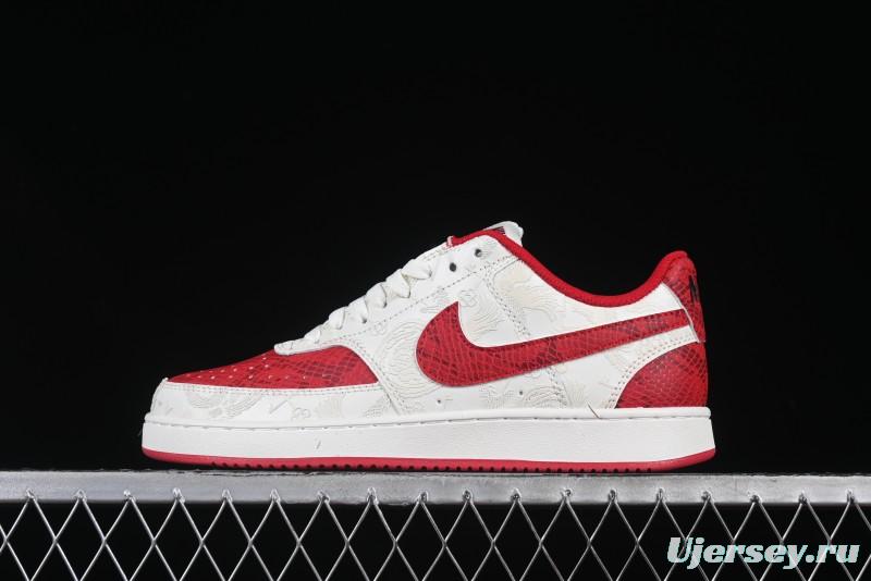 Nike Court Vision Lo 2025 Year of the Snake Theme Campus Casual Sneakers - CD5463-100