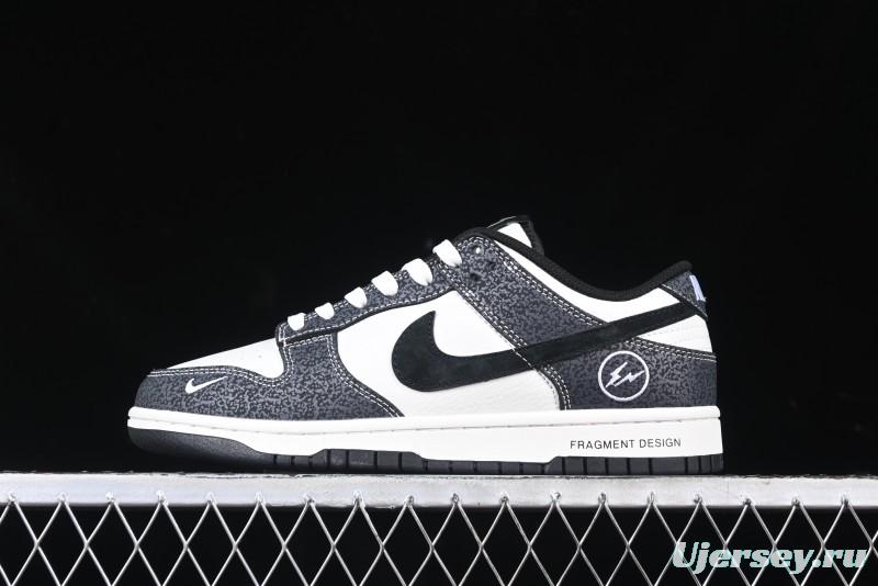 Nike SB Dunk Low Lightning Collaboration Black Swoosh Anniversary Custom Low-Top Skate Shoes - SF1029-401