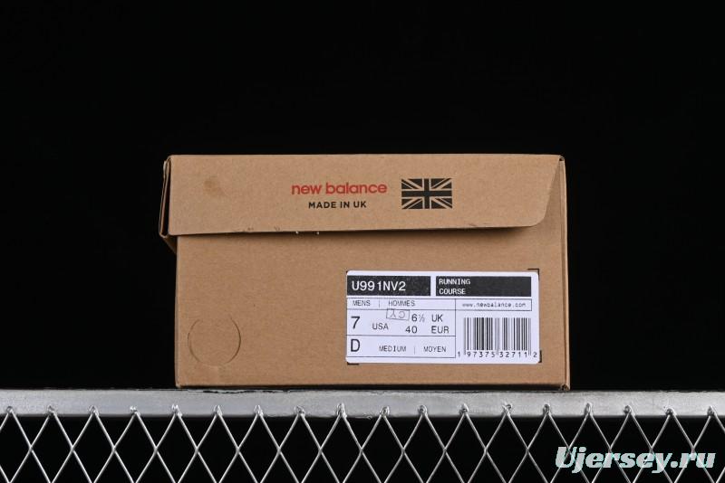 New Balance Made In USA 991 Series Classic Casual Dad Shoes Retro Running Sneakers - U991NV2