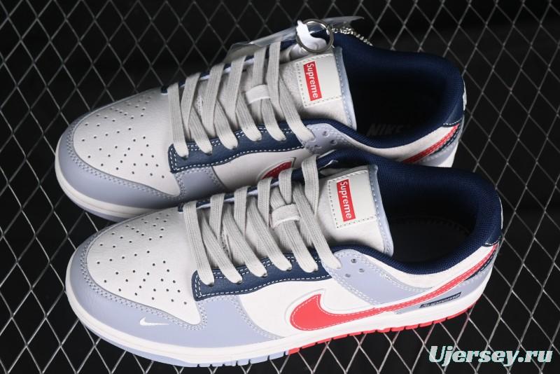 Nike SB Dunk Low Supreme Collaboration Anniversary Custom Low-Top Casual Sneakers - DM6868-045