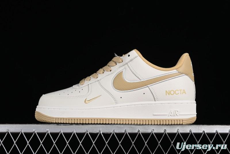 Nike Nocta x Nike Air Force 1 '07 Low Casual Sneakers with Reflective Details and Full-Length Air Cushion - NO0224-028