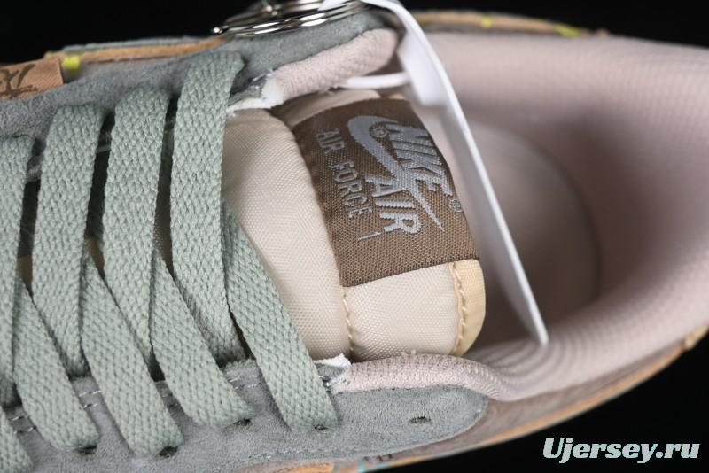 Nike Air Force 1'07 Low "Kakarot" Dragon Ball Z Custom Casual Sneakers for Autumn Winter - CD1212-666