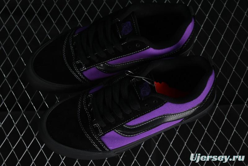 Vans Classics Knu Skool Black Purple Slip-On Shoes - VN0009QCSWE