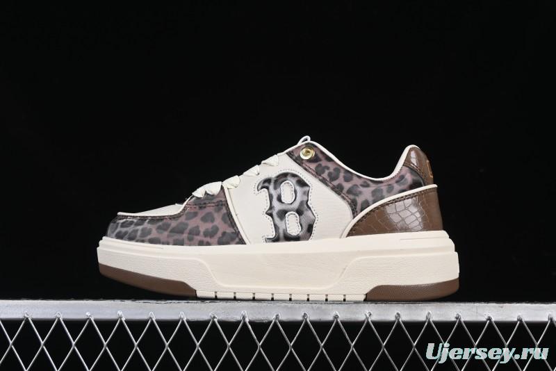 New York Yankees Chunky Liner Lux Leopard Thick Sole Casual Running Shoes - 3ASXCLE4N43BGS