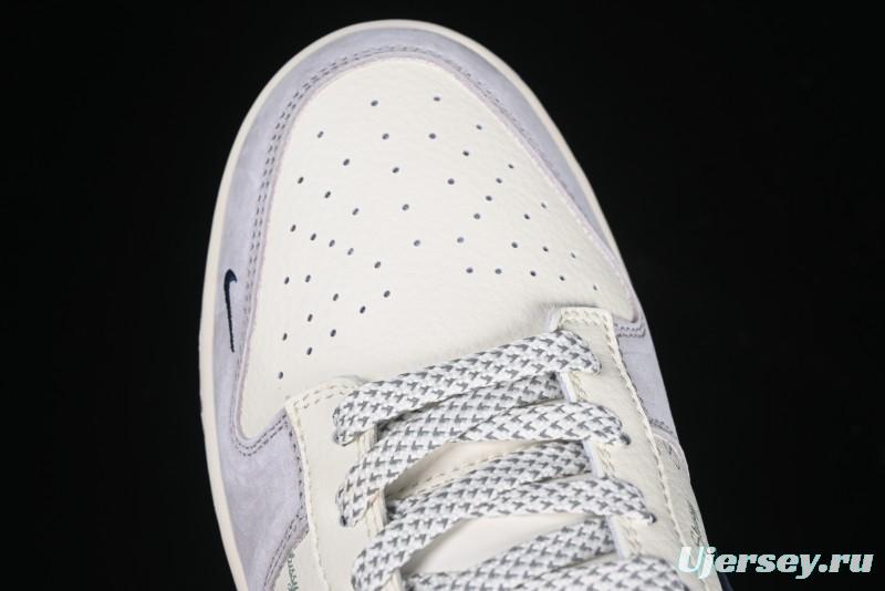 Nike SB Dunk Low Stussy Collaboration Blue Swoosh Gum Sole Anniversary Custom Low-Top Casual Sneakers - XS1086-012