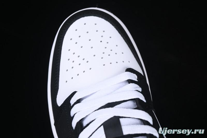 Nike Air Jordan 1 Low AJ1 Grey White Black Swoosh Casual Sneakers - HF3148-106