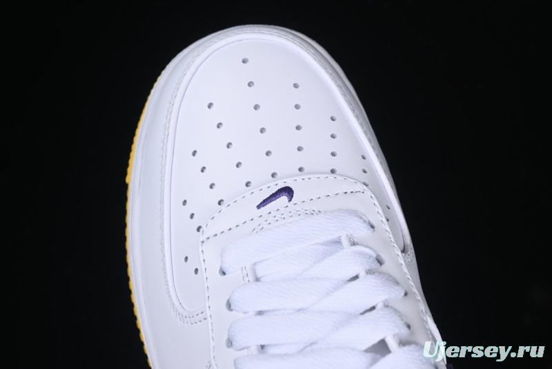 Nike Air Force 1 '07 Low Kobe Casual Sneakers with Full-Layer Leather and Full-Length Air Cushion - FZ1151-100