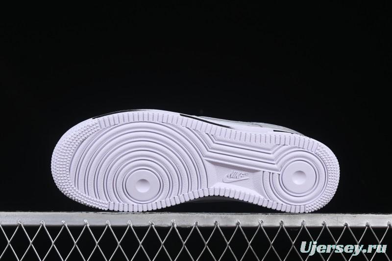 Nike Air Force 1 '07 Low Shadow Knight Grey White Black Casual Sneakers - CW2288-111