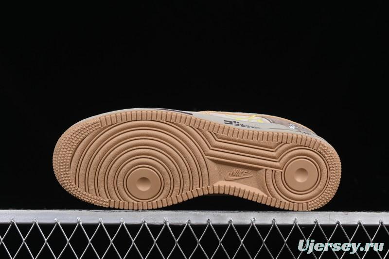 Nike Air Force 1'07 Low "Kakarot" Dragon Ball Z Custom Casual Sneakers for Autumn Winter - CD1212-666