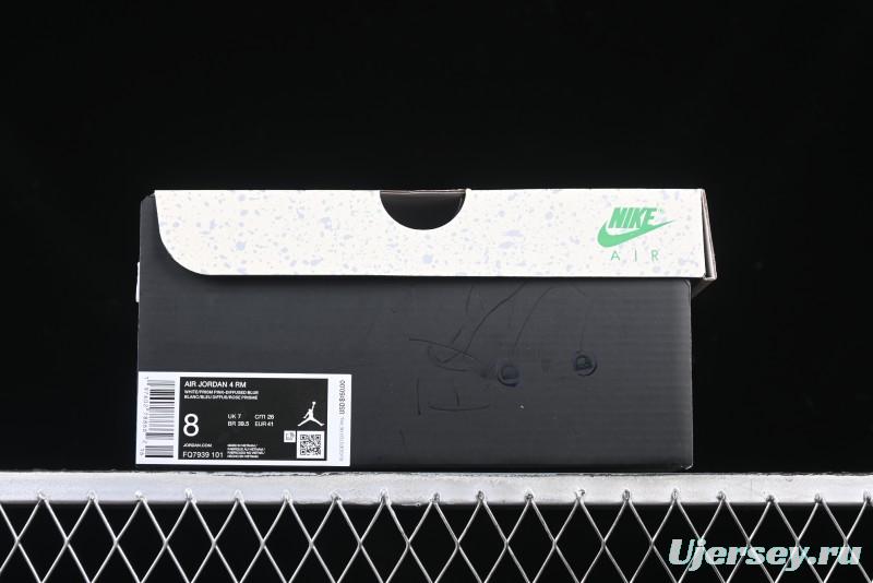 Nike Air Jordan 4 Remastered Retro Sneakers in Sky Blue - FQ7939-101