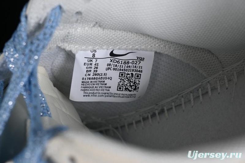 Nike SB Dunk Low BAPE Collaboration - Off-White Mini Blue Swoosh Anniversary High-End Custom Low-Top Casual Sneakers - XD6188-027