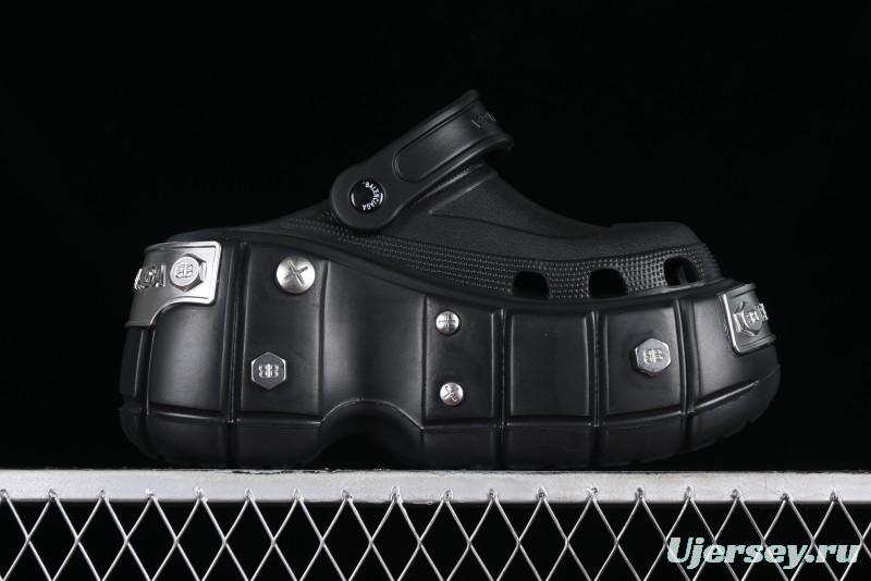 Balenciaga Hardcrocs Slide EVA Round Toe Ultra Thick Sole Clog Sandals - W1S8N1081