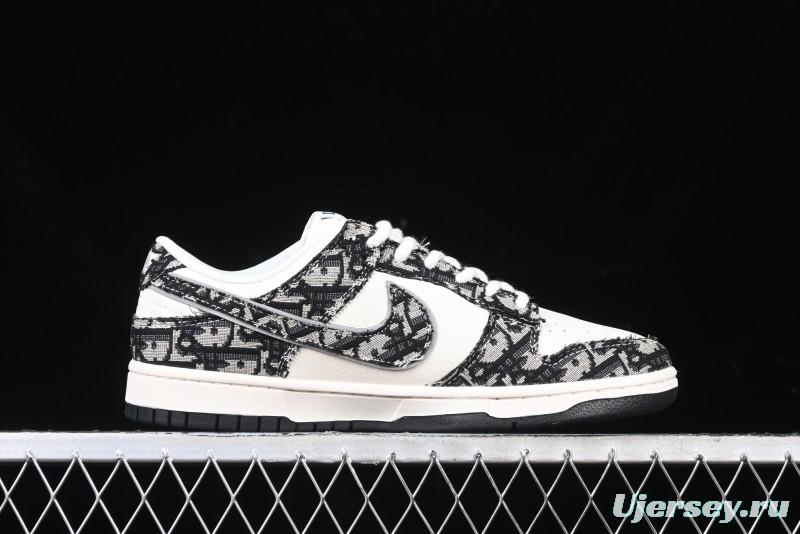 Nike SB Dunk Low Dior Collaboration Anniversary Customized Low-Top Casual Skate Shoes - YX5066-248
