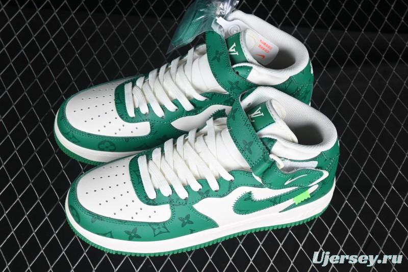 Nike Air Force 1 '07 Mid Casual Sneakers in Green - LL0222-002