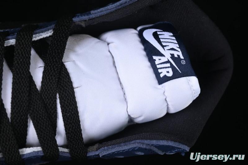 Nike Air Jordan 1 High OG "Midnight Navy" Basketball Shoes with Full Leather Construction - DZ5485-401