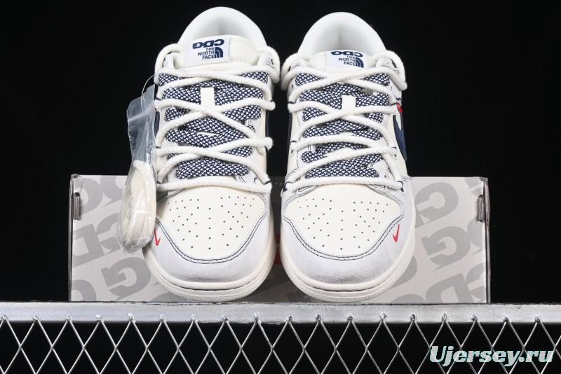 Nike SB Dunk Low The North Face x Supreme Anniversary Custom Low-Top Casual Sneakers - YX5066-232