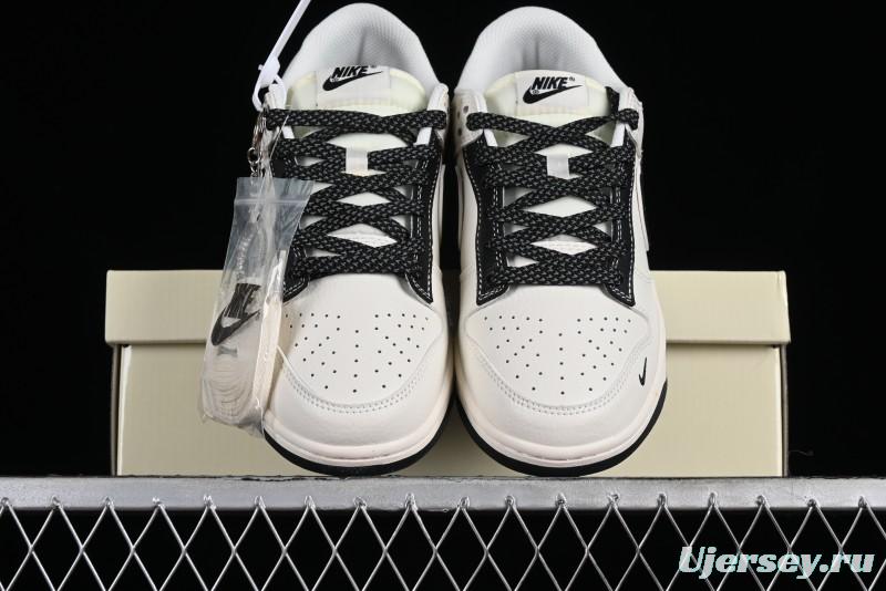 Nike Supreme x SB Dunk Low Stone Island Collaboration - Beige Black Starry Sky Anniversary Custom Low-Top Casual Skate Shoes - BB9866-003