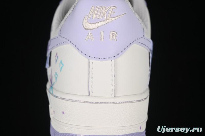 Nike Air Force 1'07 Low Casual Sneakers Purple Butterfly - FB1839-213