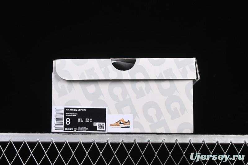 Nike Air Force 1 '07 Low The North Face Collaboration Sport Orange Low-Top Casual Sneakers - DM6688-053